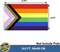Progress Pride LGBTQ Flag 2x3 Outdoor Sewn Stripes- All Inlcusive Progressive Rainbow Nylon Flags for Bisexual LGBTQ Non Binary Lesbian Gay Transgender Prides Proculsexual